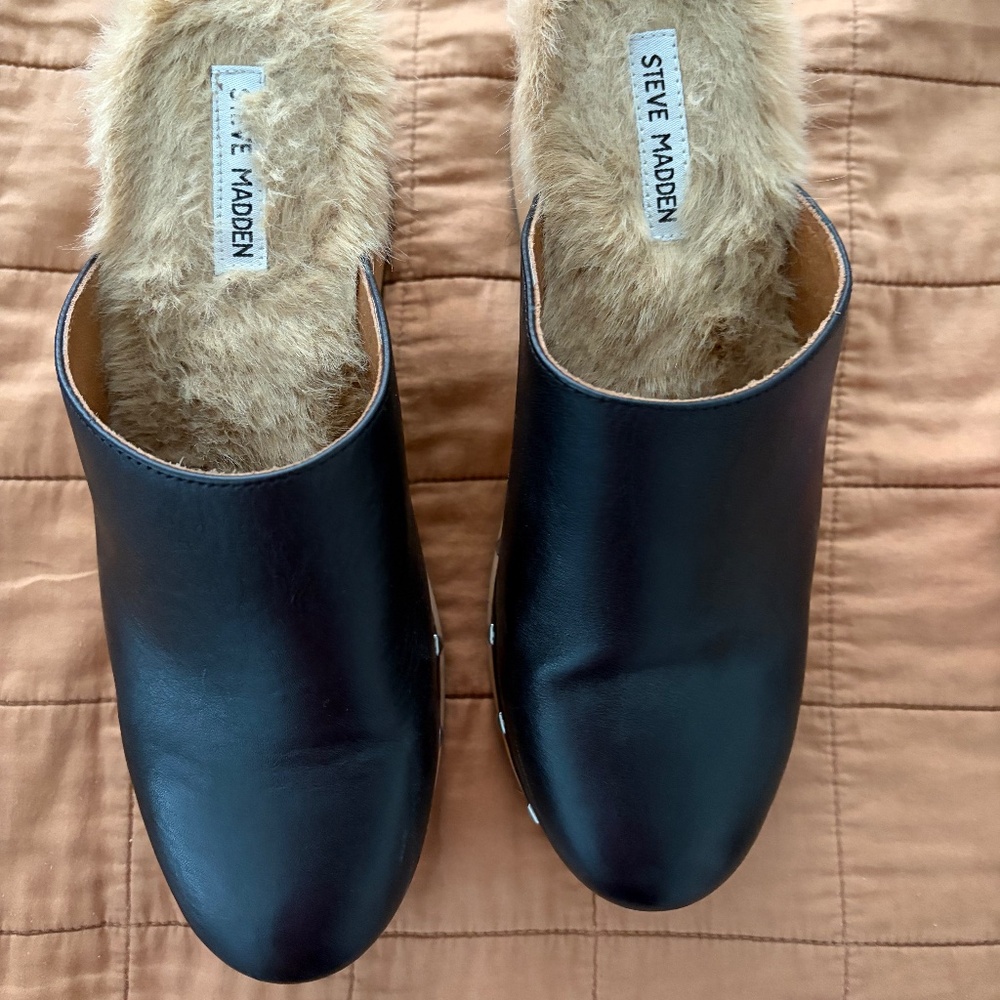 Steve Madden Platform Studded Brooklyn Clog in Black